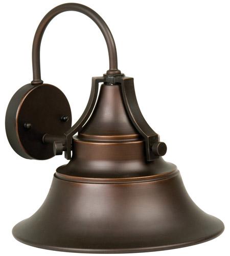 Union 1 Light Large Wall Mount in Oiled Bronze Gilded with Metal Shade