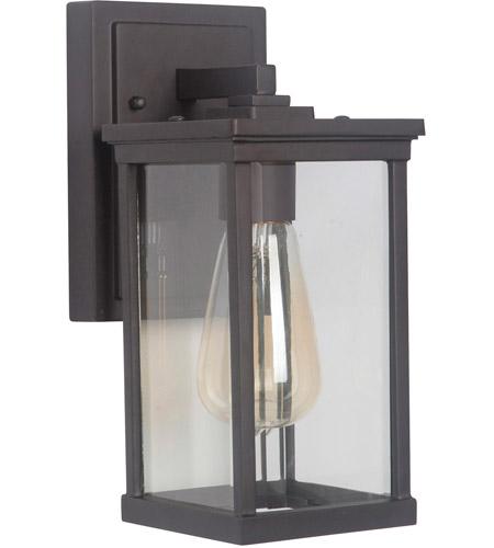 Riviera III 1 Light Small Wall Mount in Oiled Bronze with Clear Beveled Glass