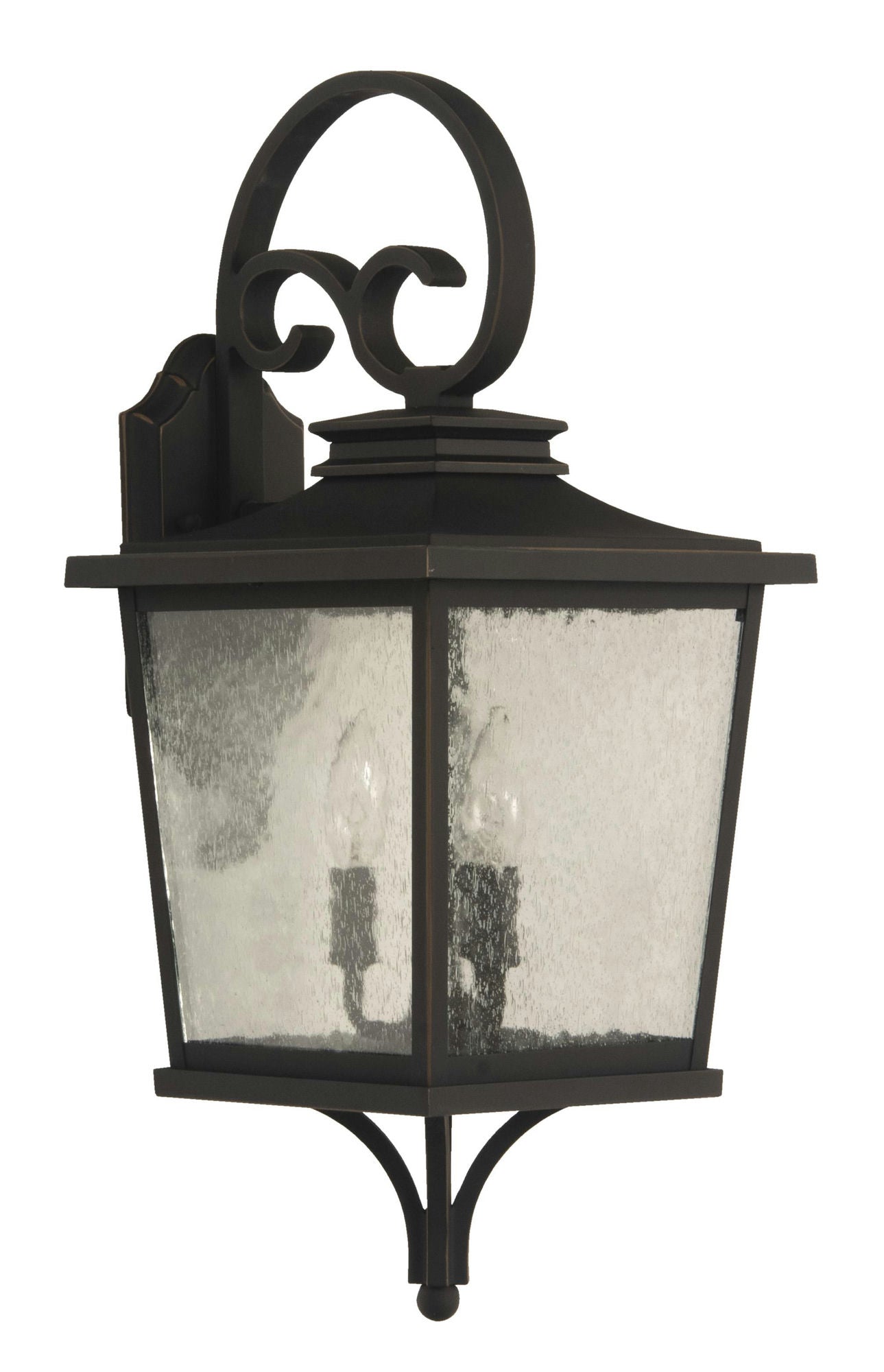 Tillman Medium 3 Light Outdoor Lantern in Dark Bronze Gilded