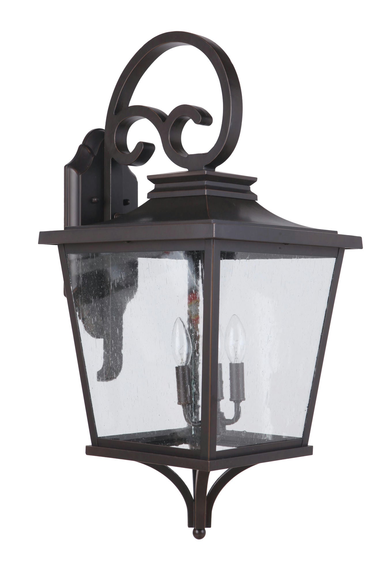 Tillman Outdoor Lantern, Dark Bronze Gilded, 3 x 60W