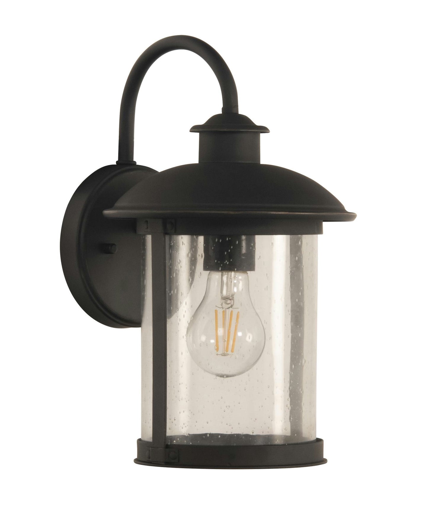O'Fallon Small 1 Light Outdoor Lantern in Dark Bronze Gilded