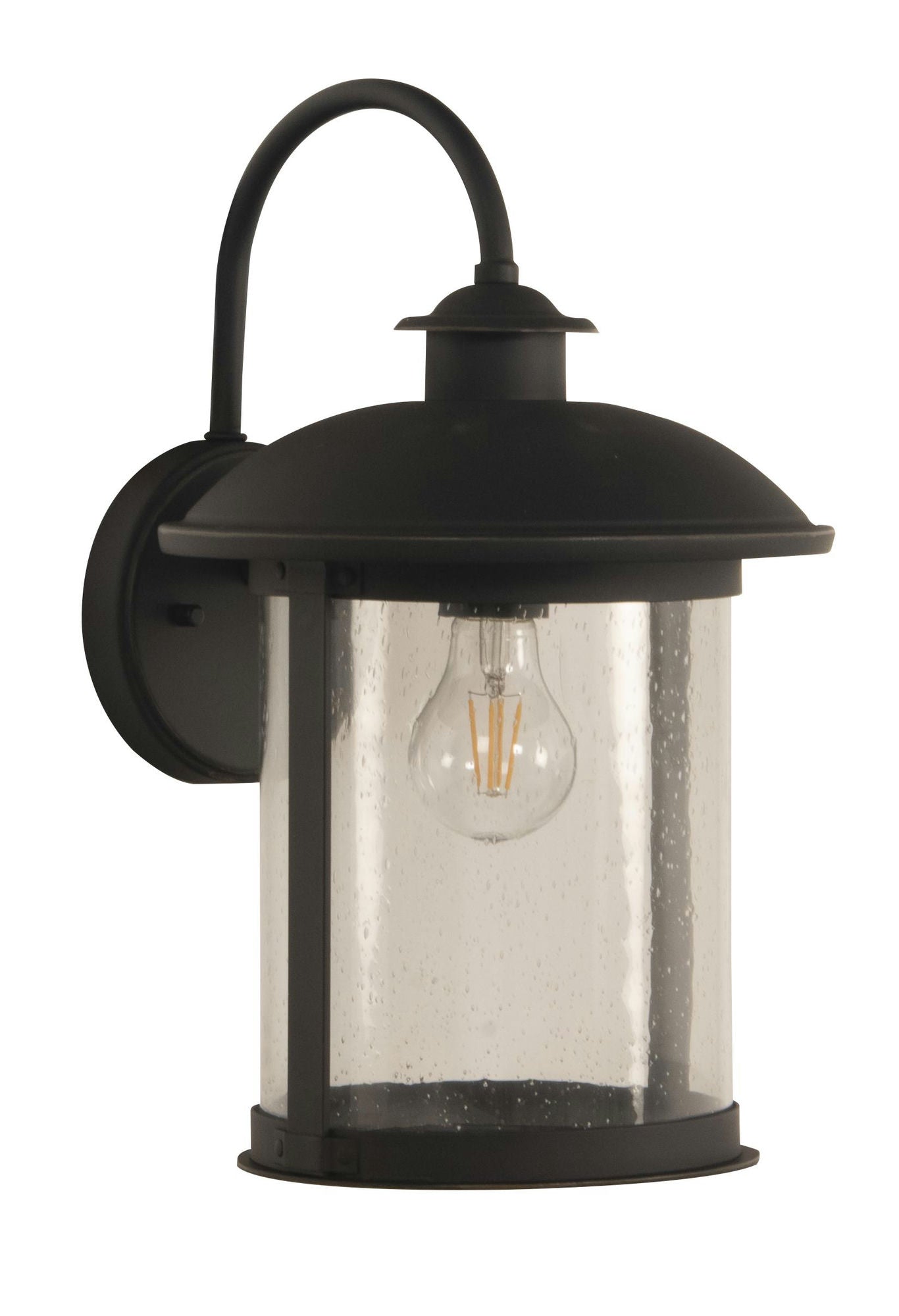 O'Fallon Medium 1 Light Outdoor Lantern in Dark Bronze Gilded