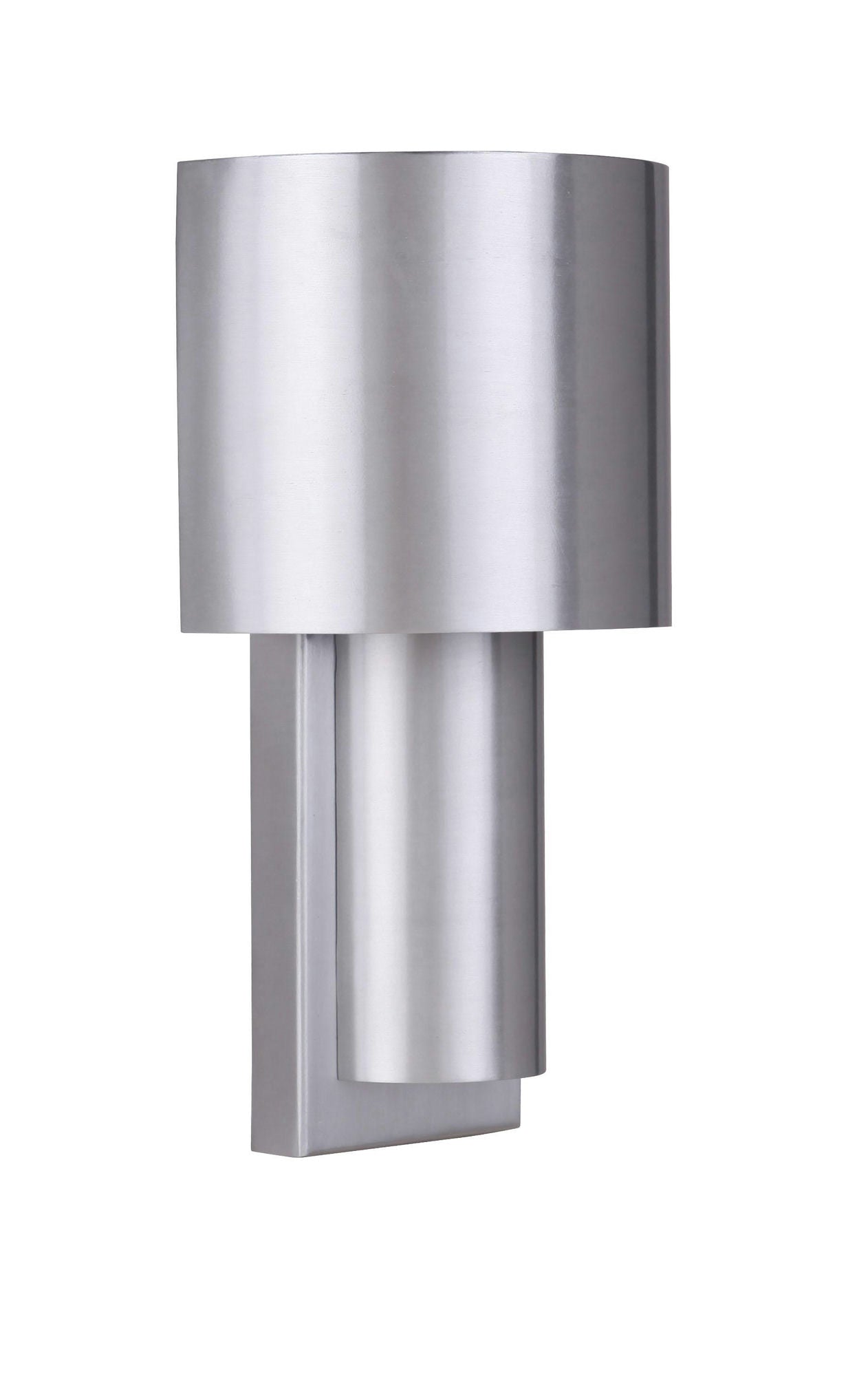 Midtown Small 2 Tiered Wall Sconce, Wet - Satin Aluminum