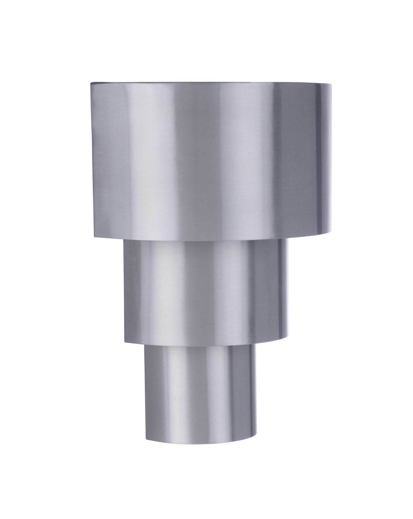 Midtown Medium 3 Tiered Wall Sconce, Wet - Satin Aluminum