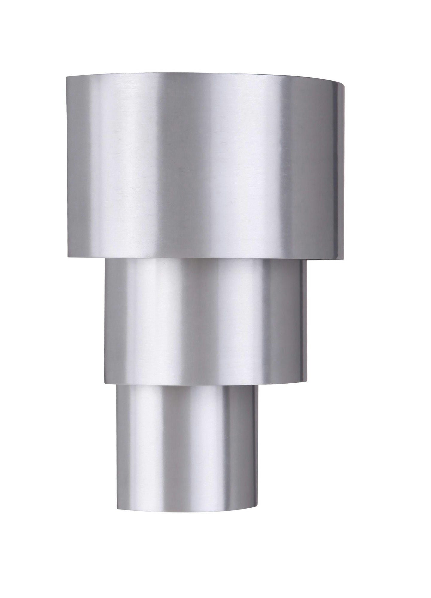 Midtown Large 3 Tiered Wall Sconce, Wet - Satin Aluminum