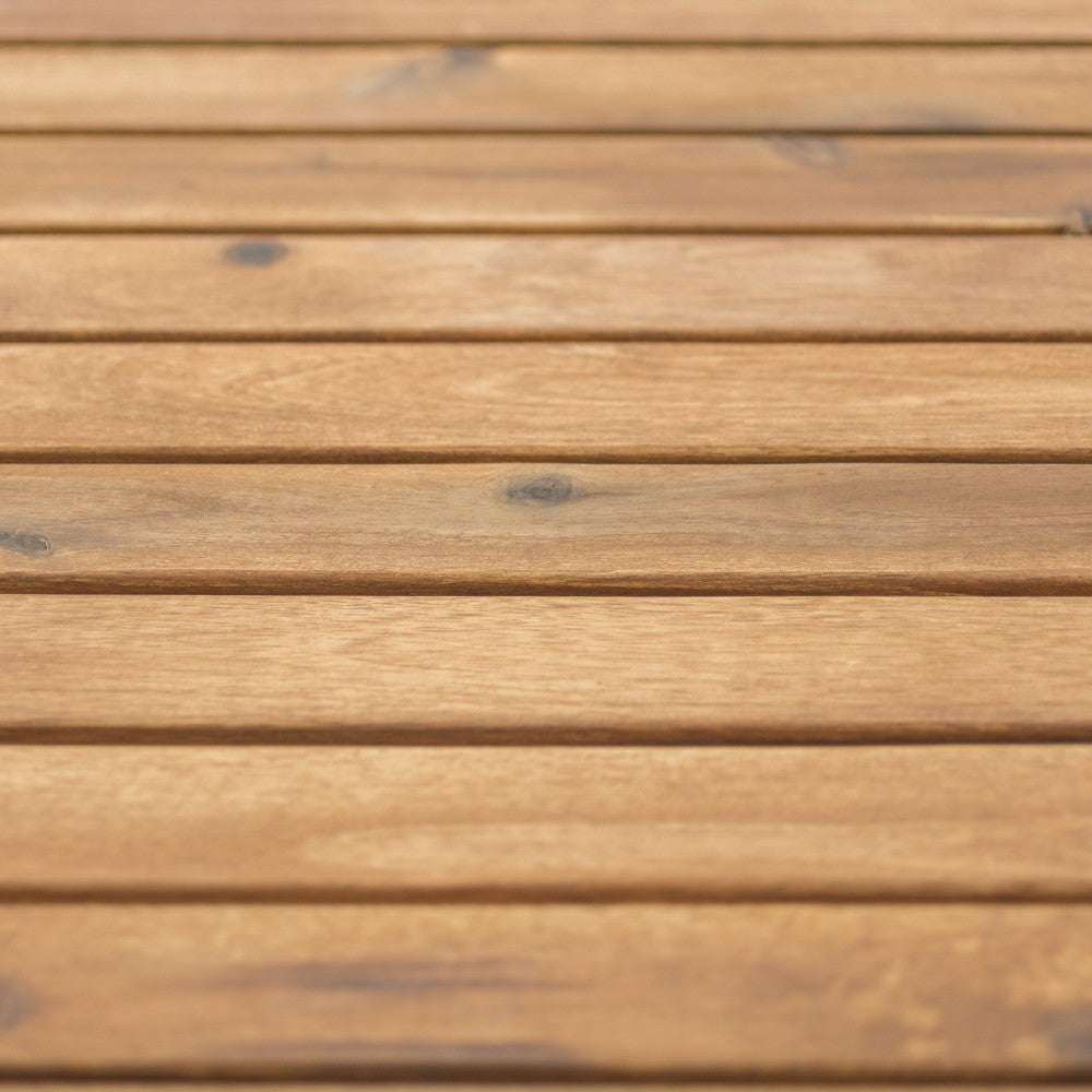 Acacia Wood Outdoor Patio Butterfly Dining Table - Brown