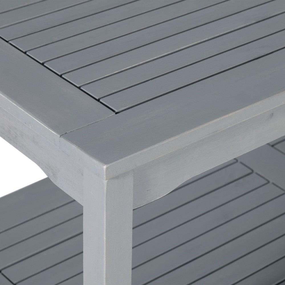 Acacia Wood Patio Coffee Table - Gray Wash