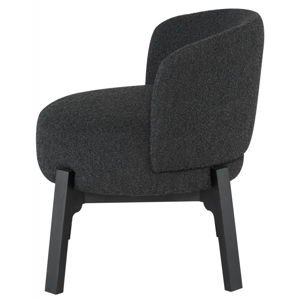 Adelaide Licorice Boucle Fabric Dining Chair