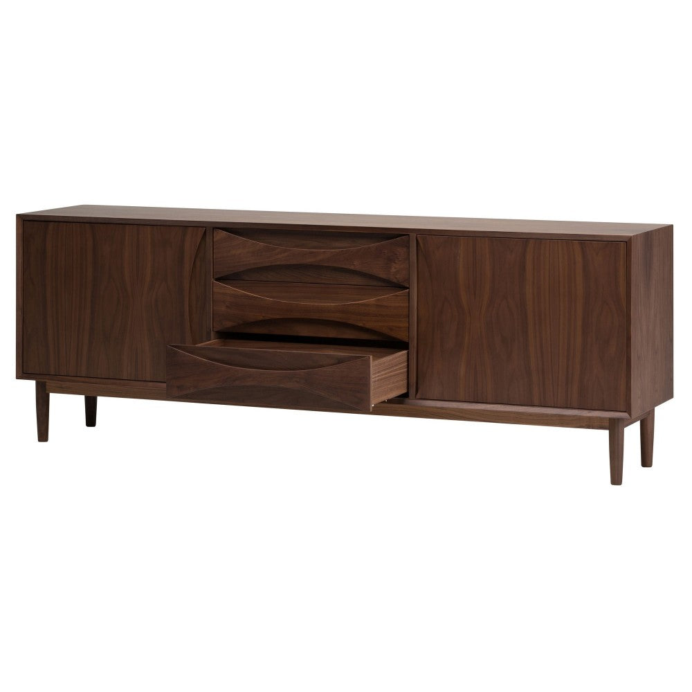 Adele Walnut Wood Sideboard Cabinet