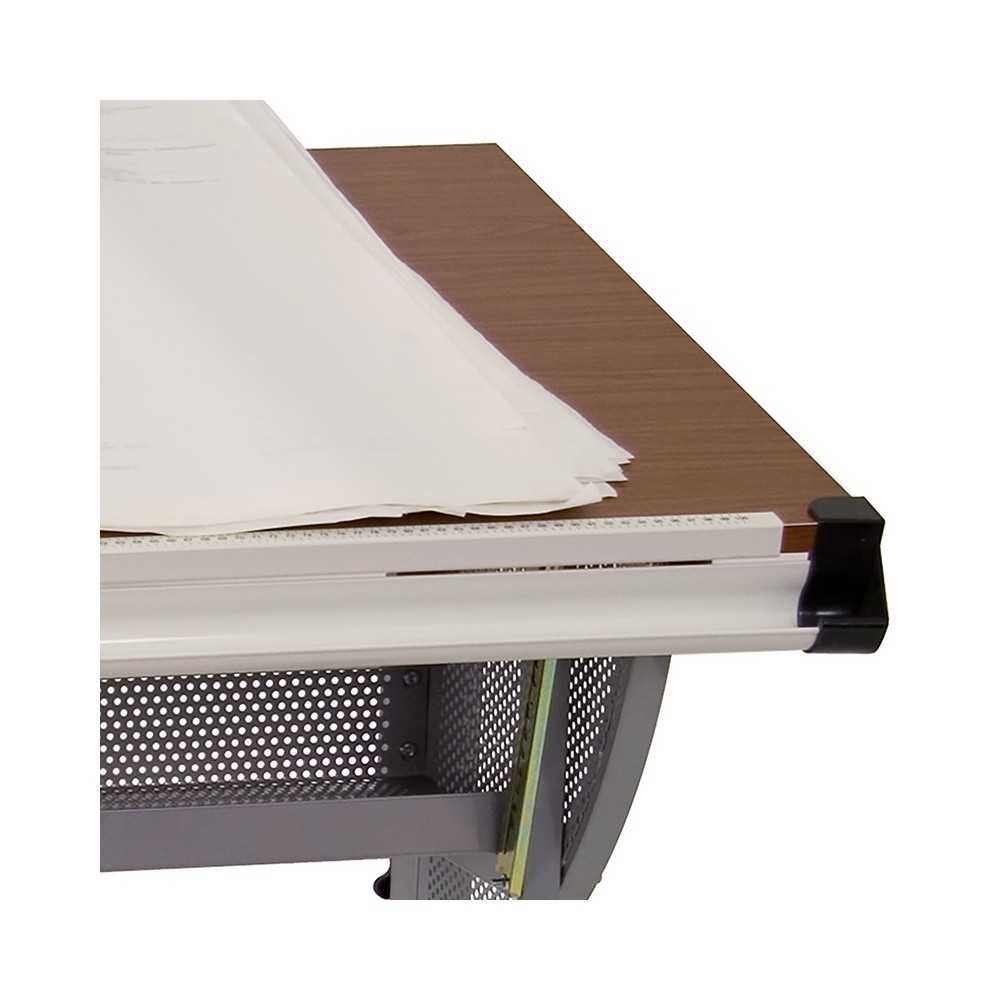 Adjustable Drawing and Drafting Table with Pewter Frame