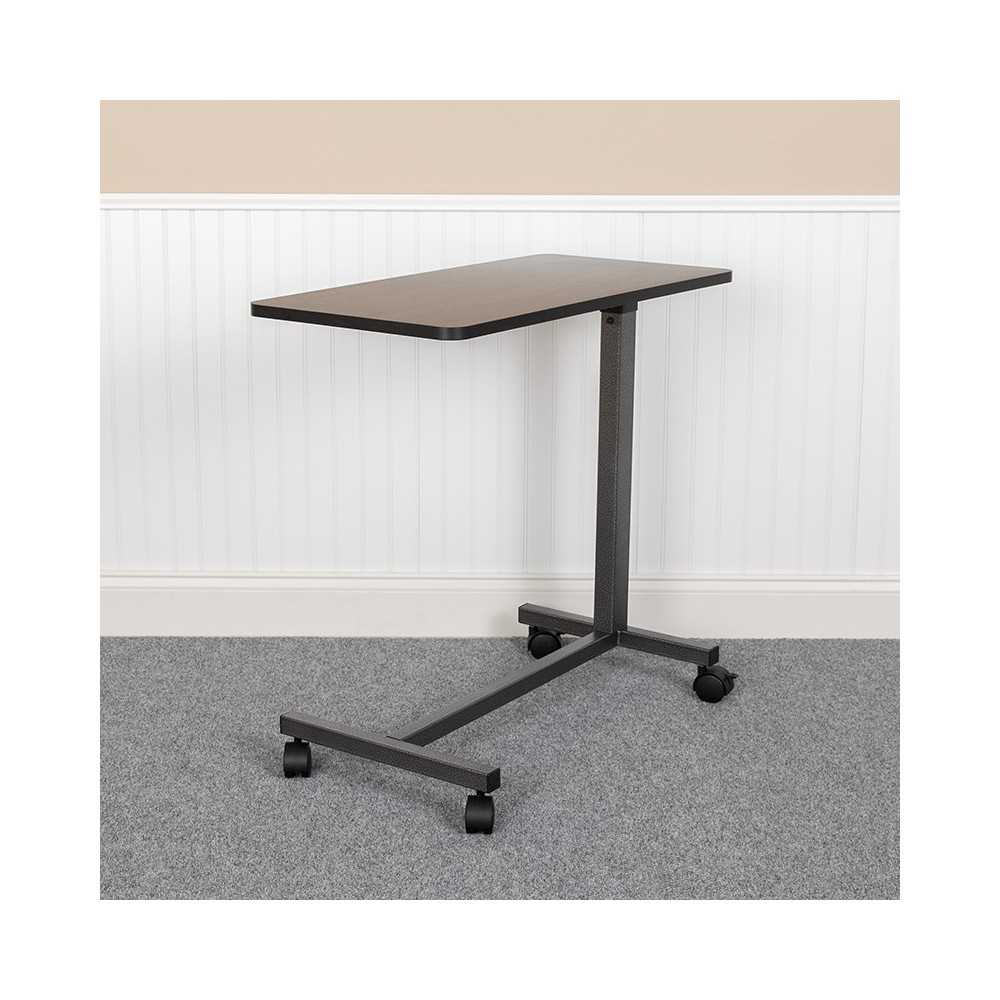 Adjustable Overbed Table with Wheels for Home and Hospital
