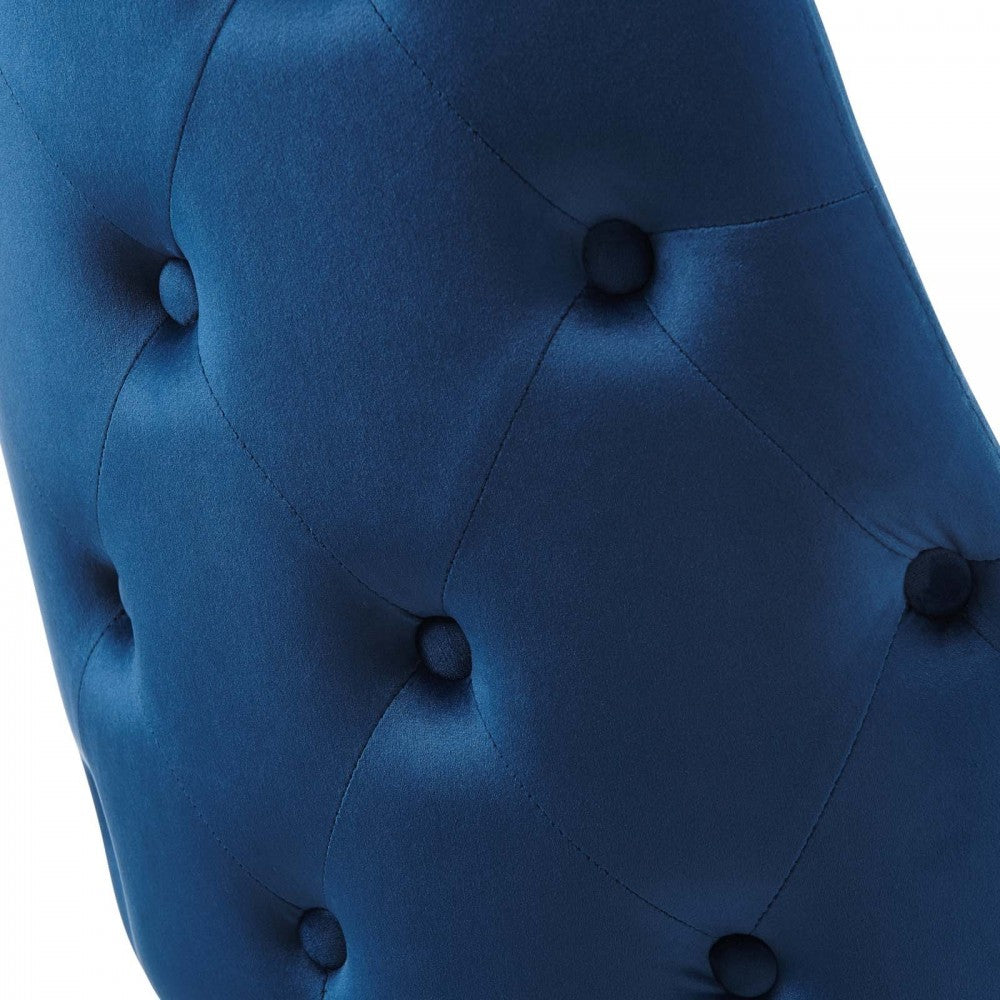 Adorn Tufted Performance Velvet Dining Side Chair, Navy