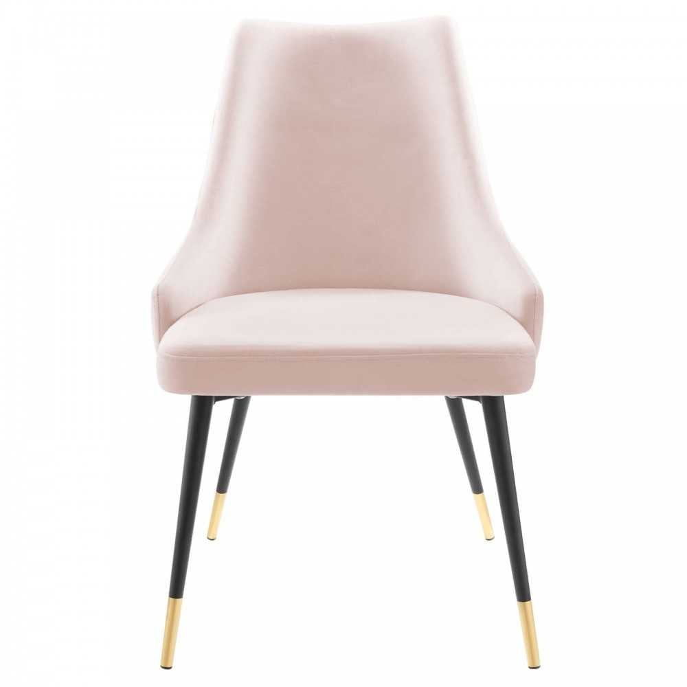 Adorn Tufted Performance Velvet Dining Side Chair, Pink