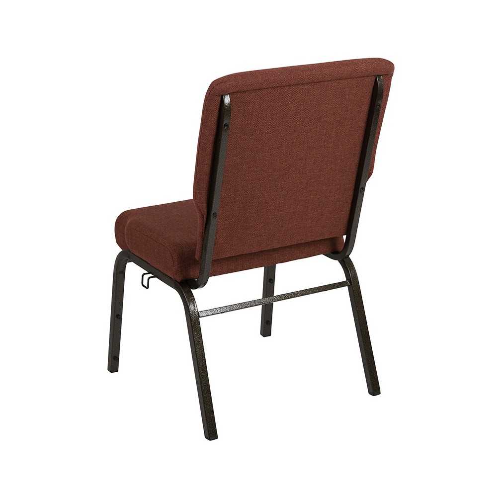 Advantage 20.5 in. Cinnamon Molded Foam Church Chair