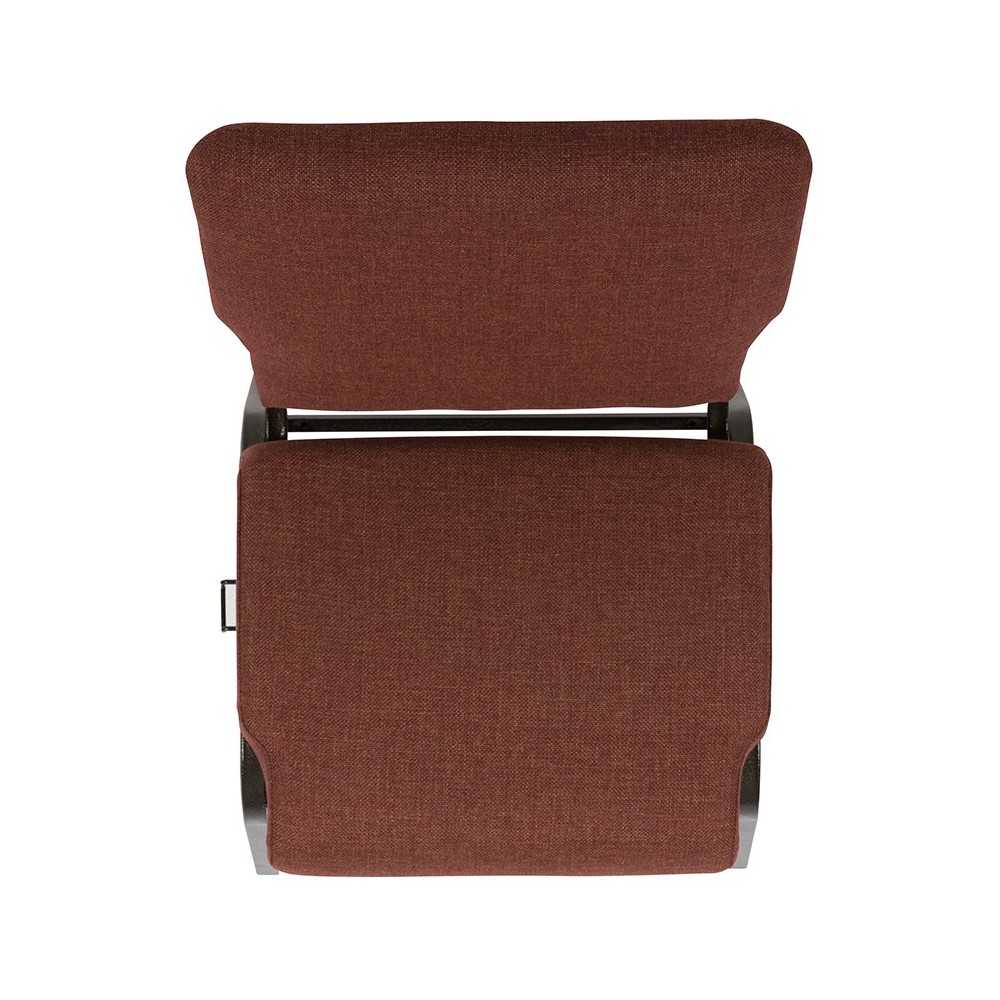 Advantage 20.5 in. Cinnamon Molded Foam Church Chair