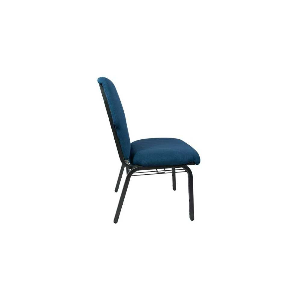 Advantage Navy Discount Church Chair - 21 in. Wide
