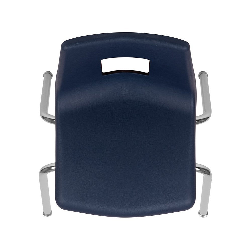 Advantage Navy Student Stack School Chair - 16-inch