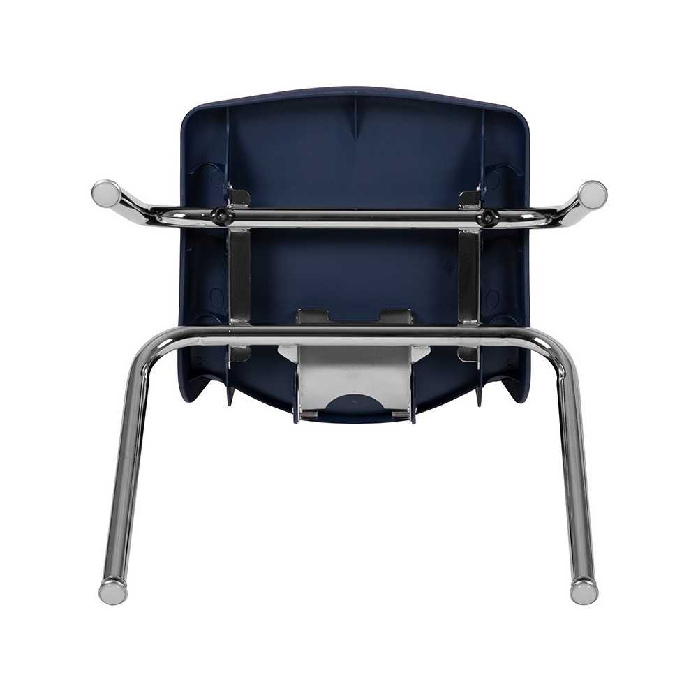 Advantage Navy Student Stack School Chair - 16-inch