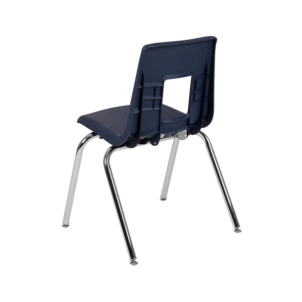 Advantage Navy Student Stack School Chair - 18-inch