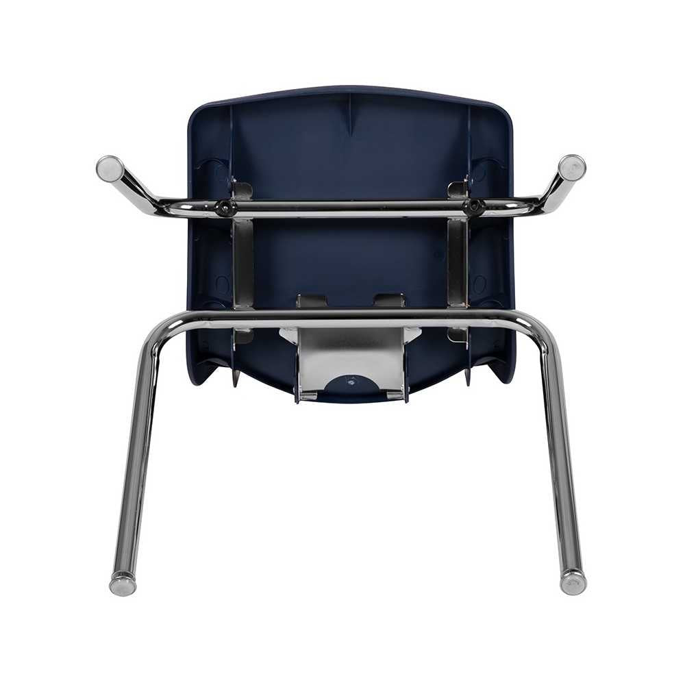 Advantage Navy Student Stack School Chair - 18-inch