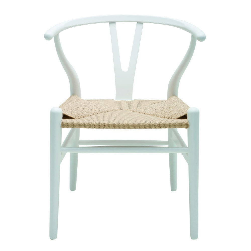 Alban White Wood Dining Chair