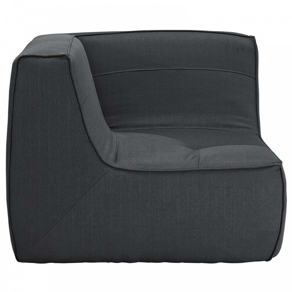 Align Upholstered Fabric Corner Sofa, Charcoal
