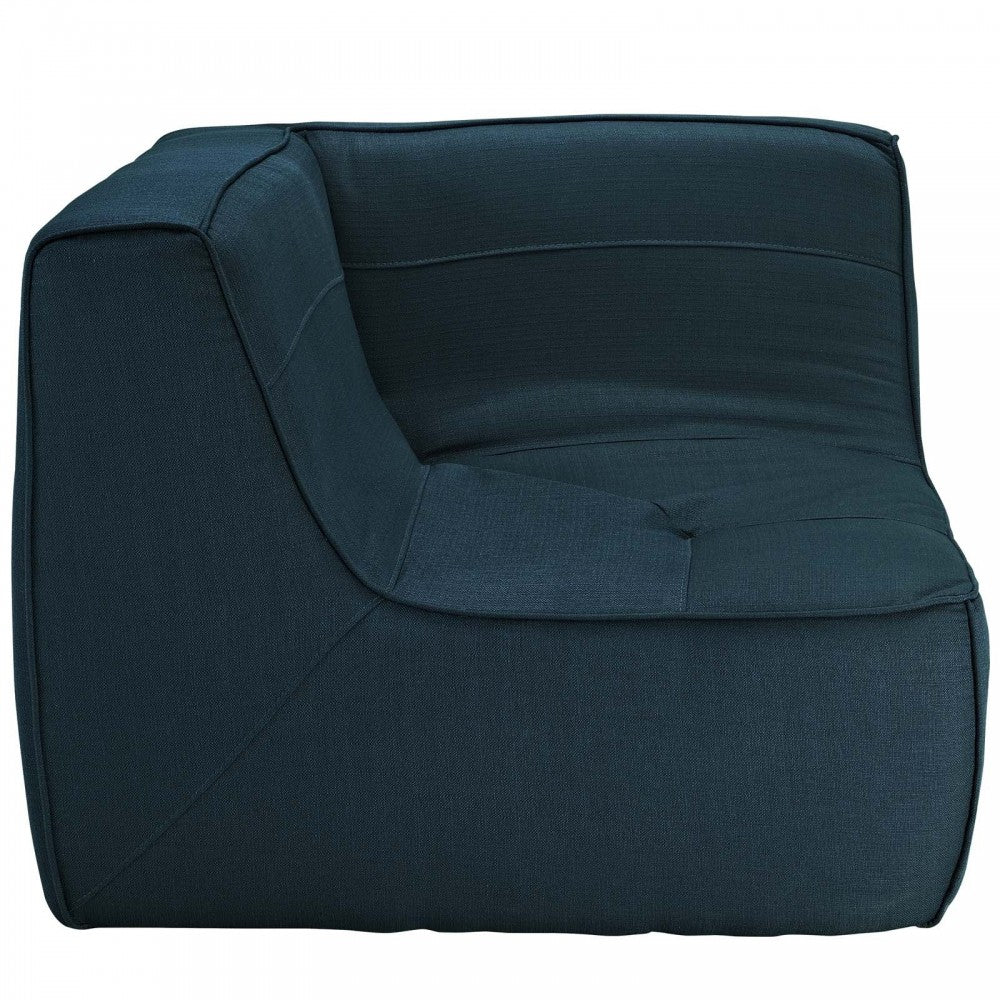 Align Upholstered Fabric Corner Sofa, Azure