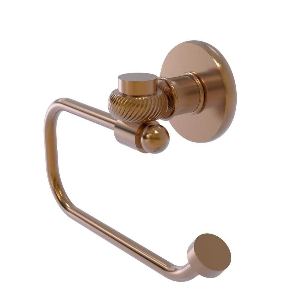 Allied Brass Continental Collection Euro Style Toilet Tissue Holder with Twisted Accents, 2024ET-BBR
