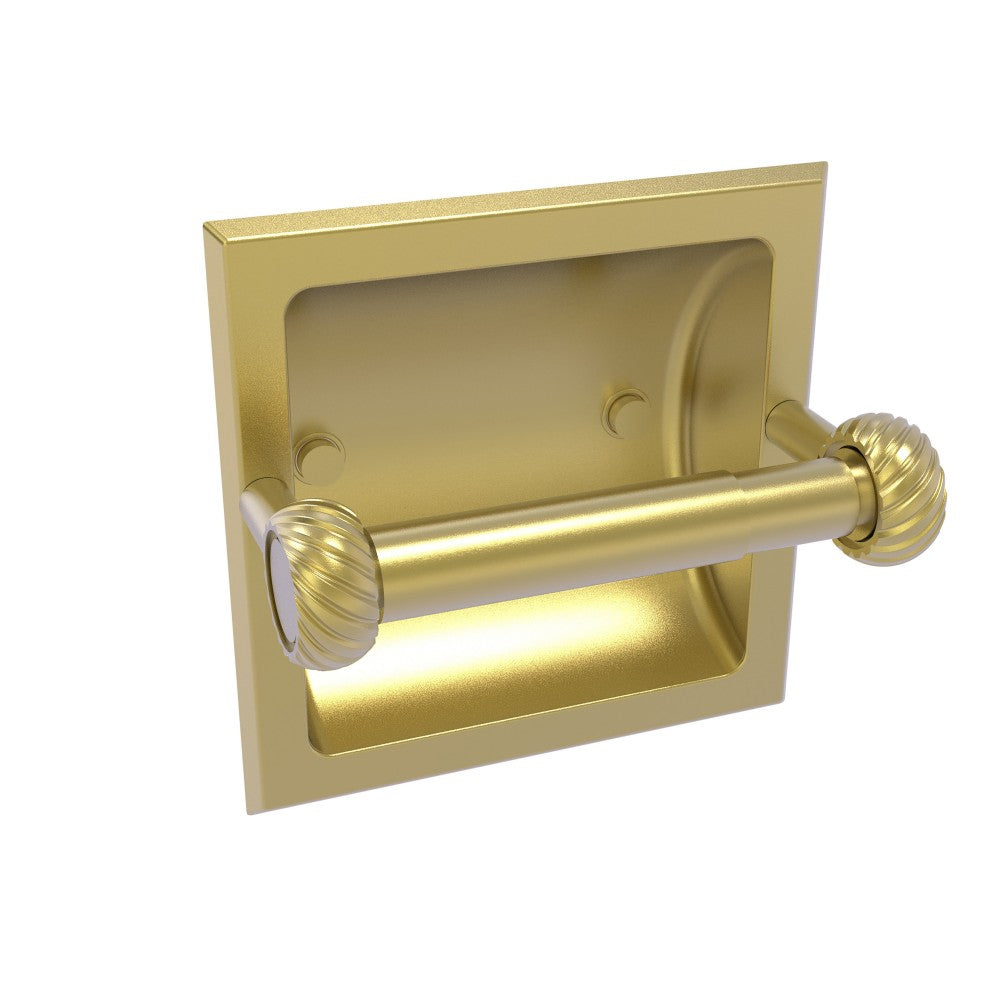 Allied Brass Continental Collection Recessed Toilet Tissue Holder with Twisted Accents, 2024-CT-SBR