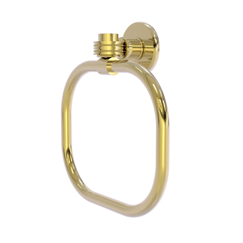 Allied Brass Continental Collection Towel Ring with Dotted Accents, 2016D-UNL