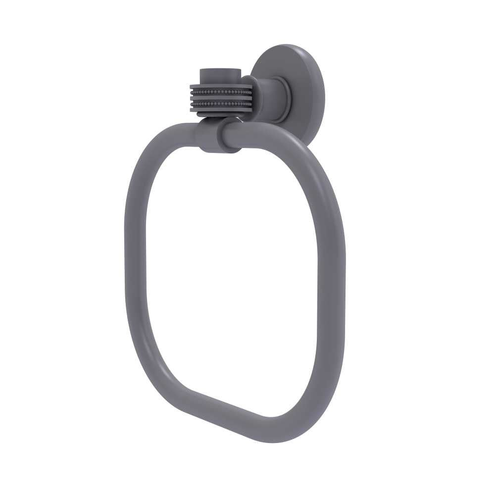 Allied Brass Continental Collection Towel Ring with Dotted Accents, 2016D-GYM