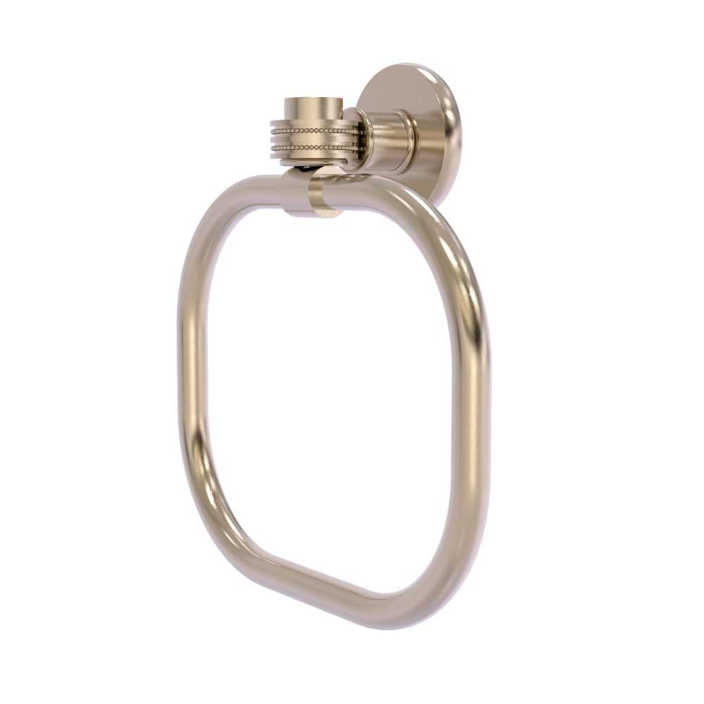 Allied Brass Continental Collection Towel Ring with Dotted Accents, 2016D-PEW