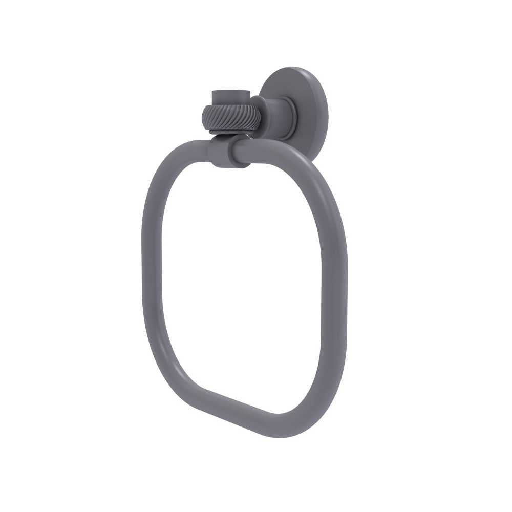 Allied Brass Continental Collection Towel Ring with Twist Accents, 2016T-GYM