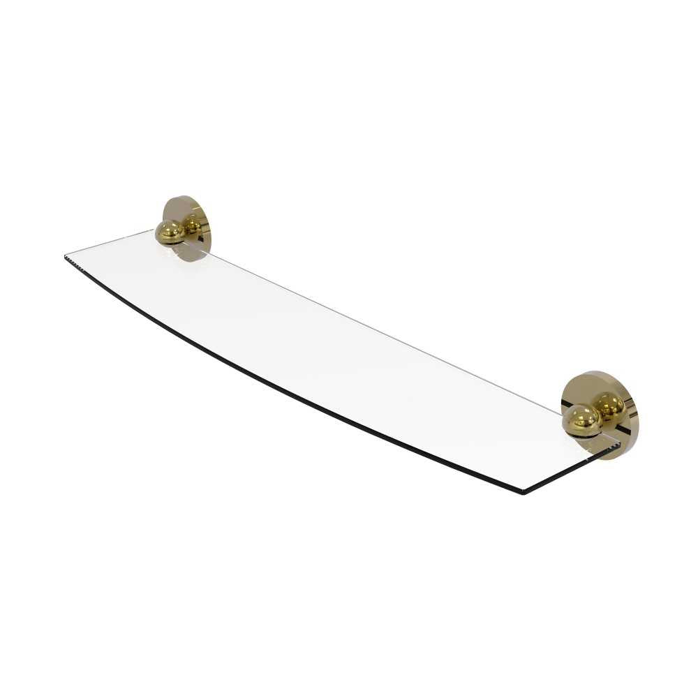 Allied Brass Skyline Collection 24 Inch Glass Shelf, 1033/24-UNL