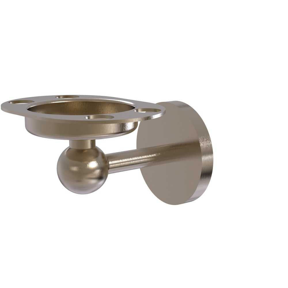 Allied Brass Skyline Collection Tumbler and Toothbrush Holder with Twist Accents, 1026-PEW