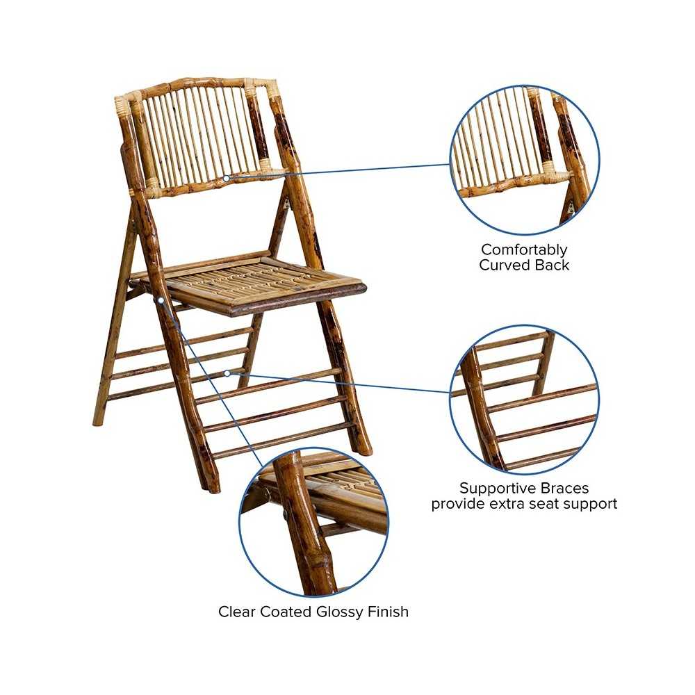American Champion Bamboo Folding Chair