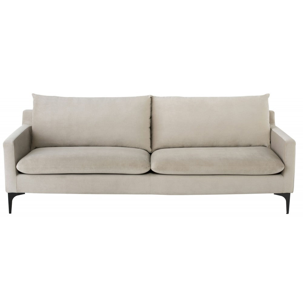 Anders Nude Fabric Triple Seat Sofa, HGSC569