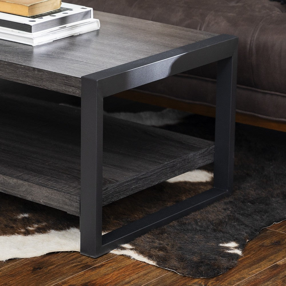 angelo:HOME 48" Industrial Coffee Table - Charcoal