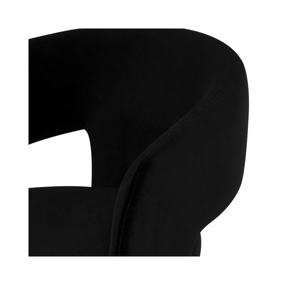 Anise Black Fabric Dining Chair
