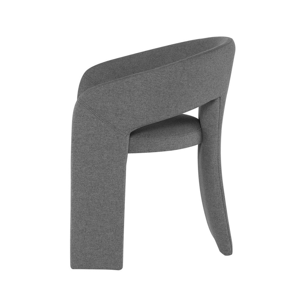 Anise Shale Gray Fabric Dining Chair