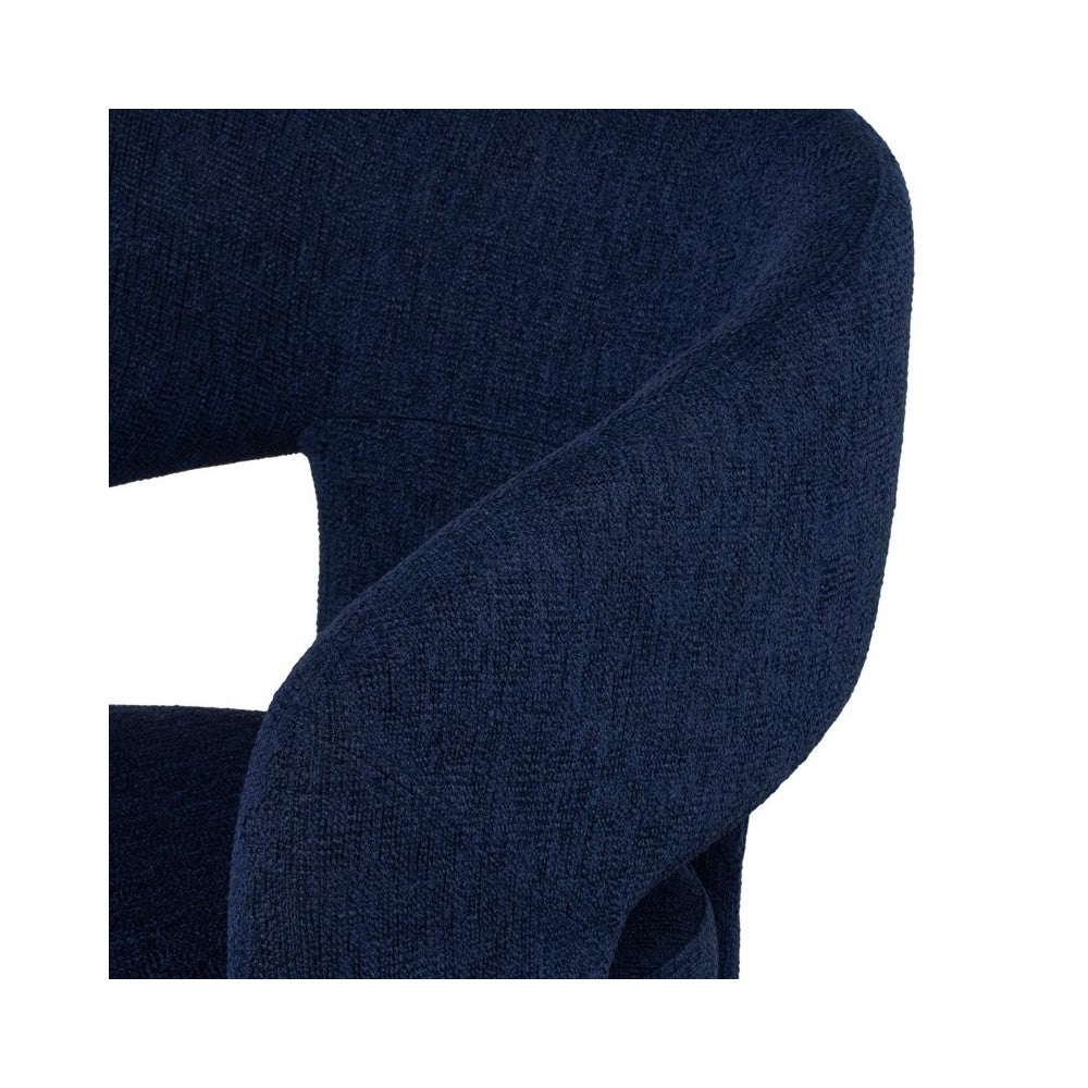 Anise True Blue Fabric Dining Chair