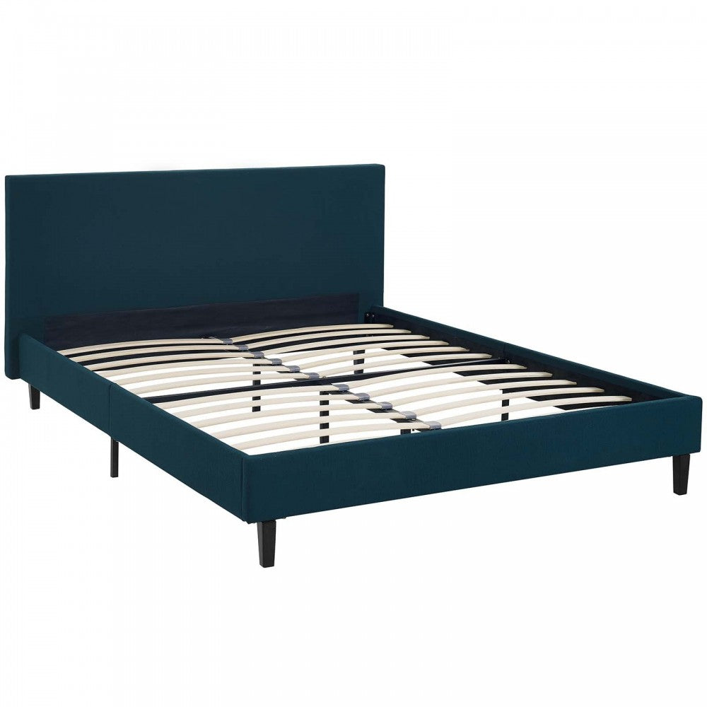 Anya Full Fabric Bed, Azure