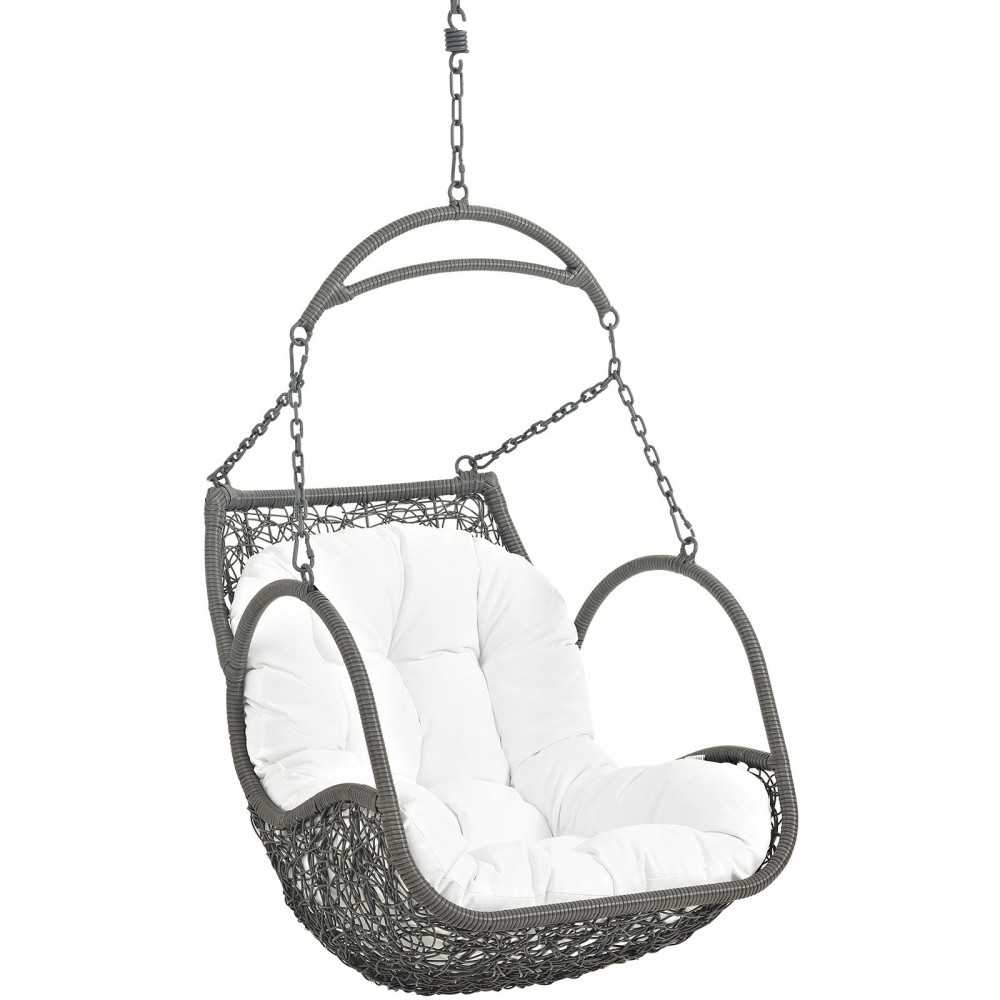 Arbor Outdoor Patio Swing Chair Without Stand, White