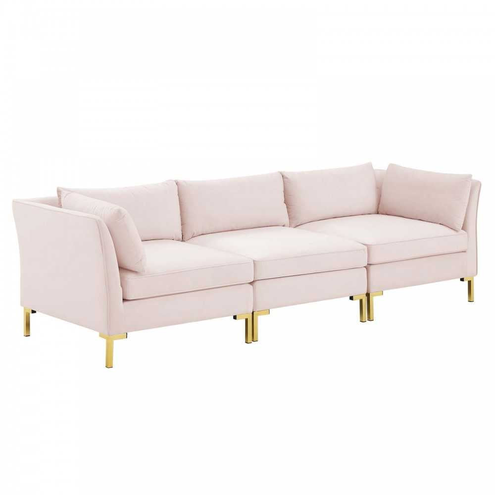 Ardent Performance Velvet Sofa, Pink