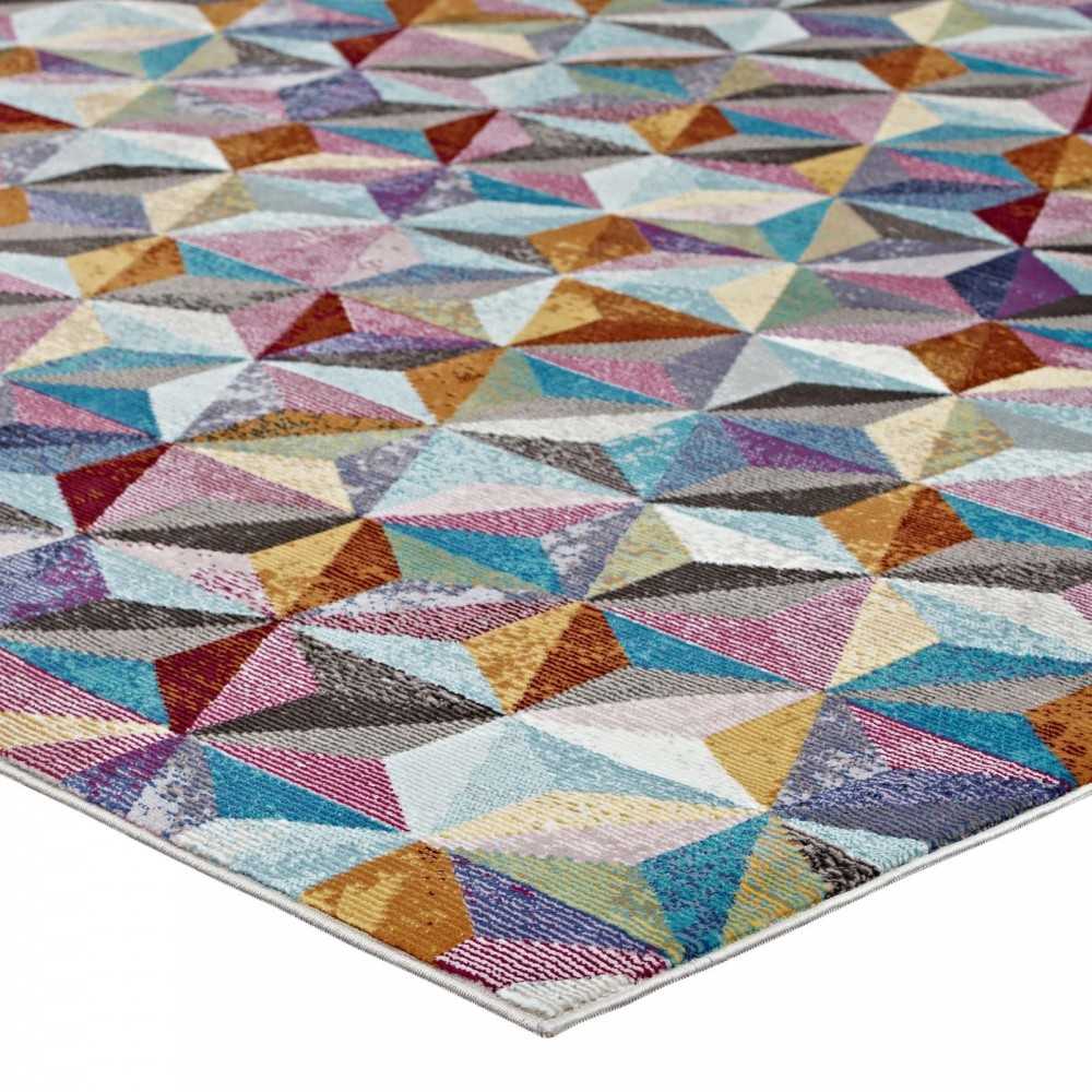 Arisa Geometric Hexagon Mosaic 5x8 Area Rug