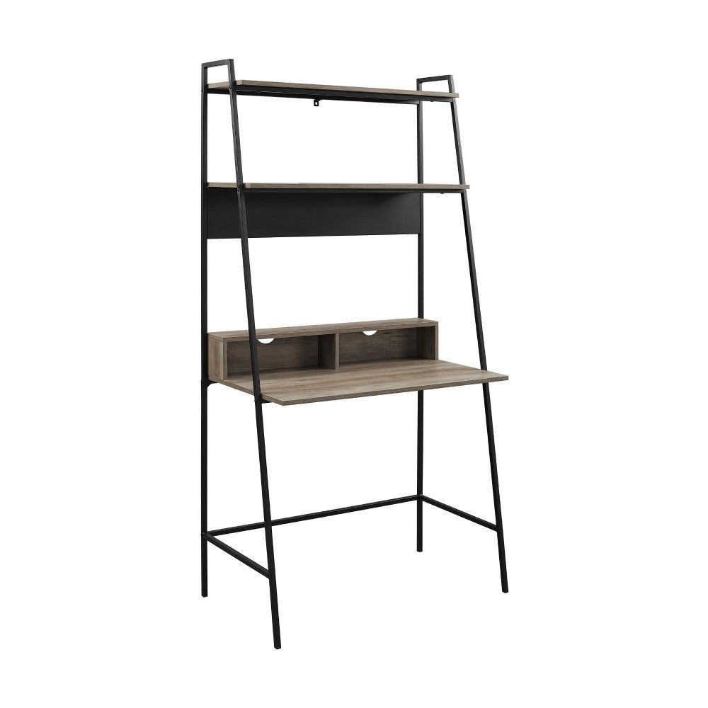 Arlo 36" Modern Wood Ladder Computer Desk - Gray Wash