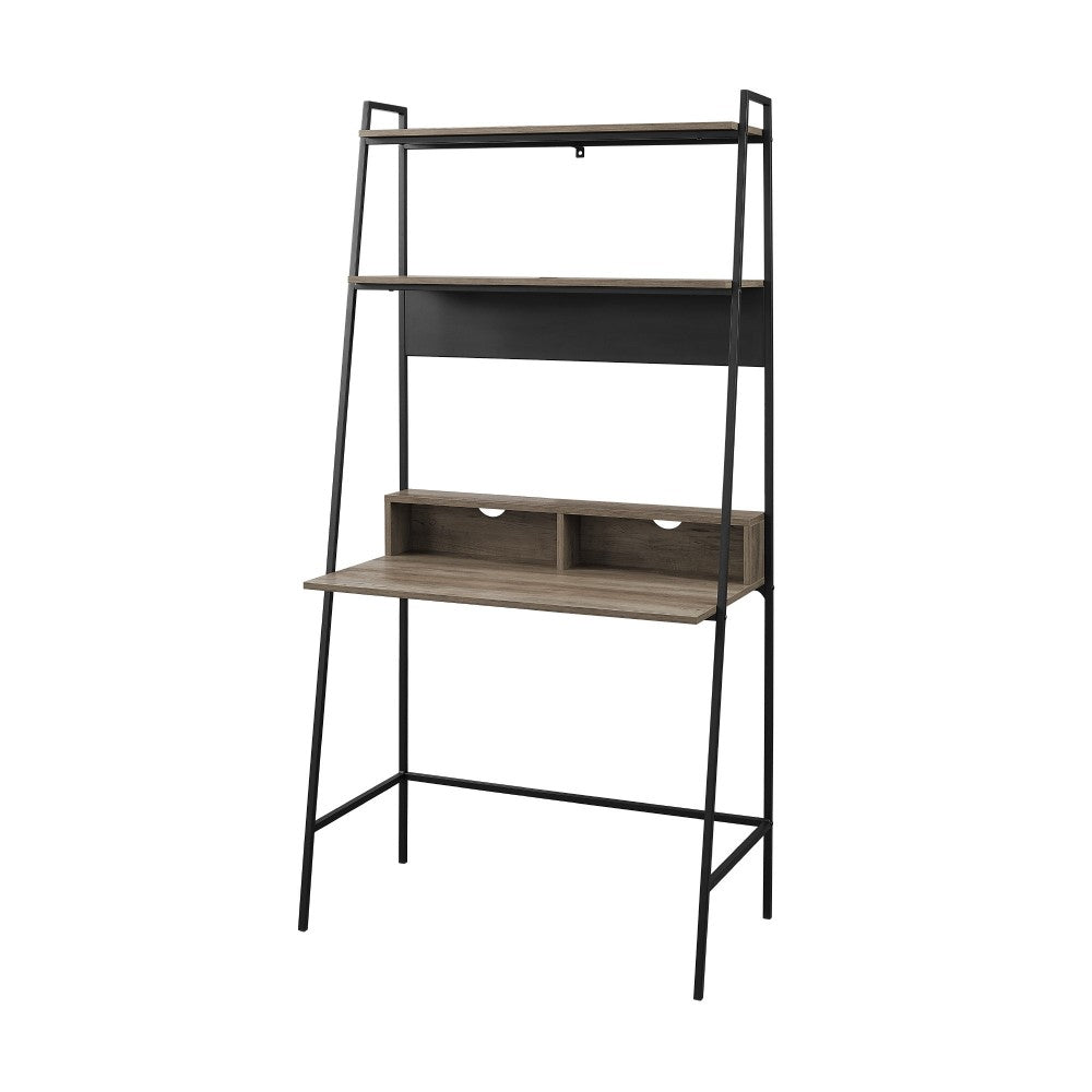 Arlo 36" Modern Wood Ladder Computer Desk - Gray Wash
