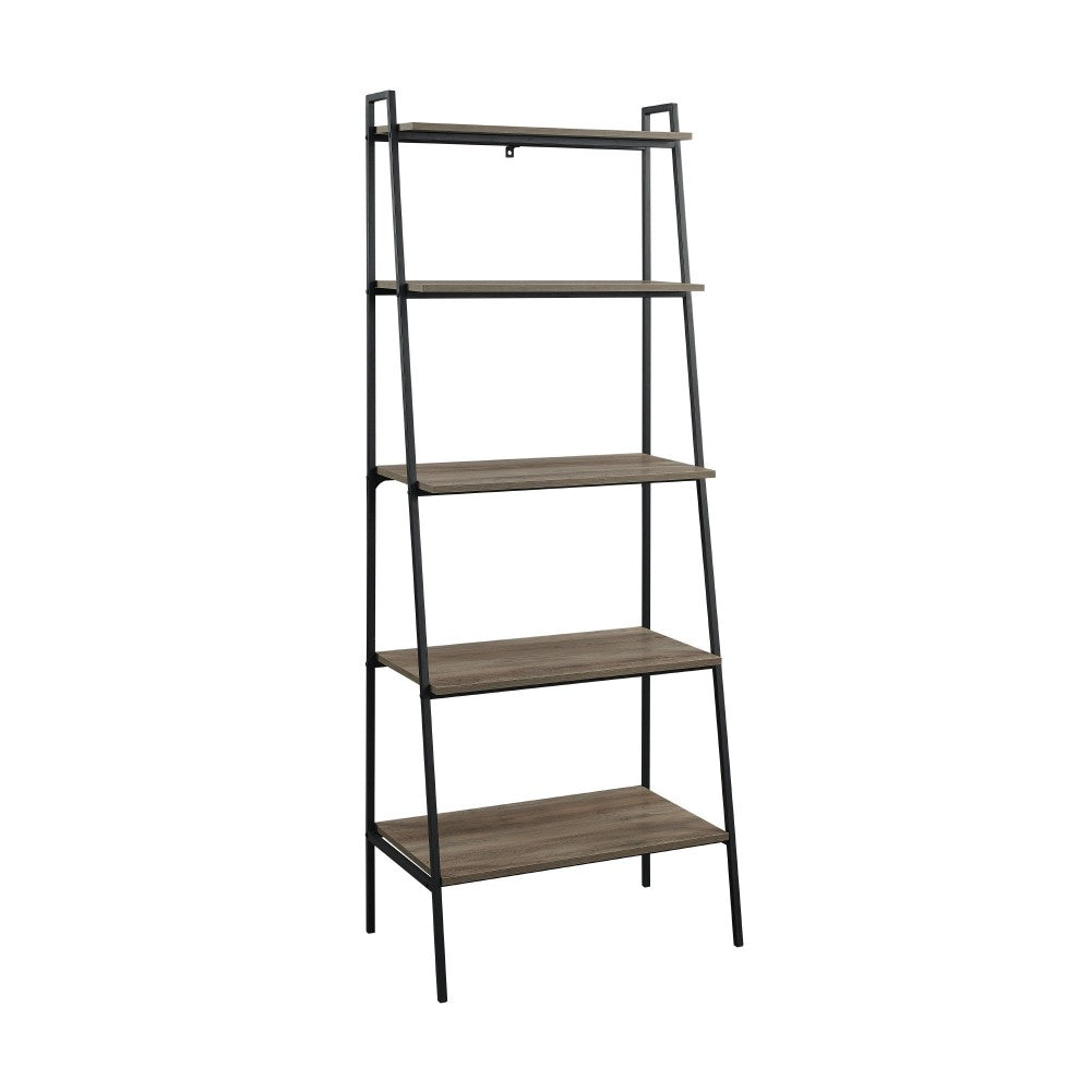 Arlo 72" Industrial Modern Ladder Bookshelf - Gray Wash