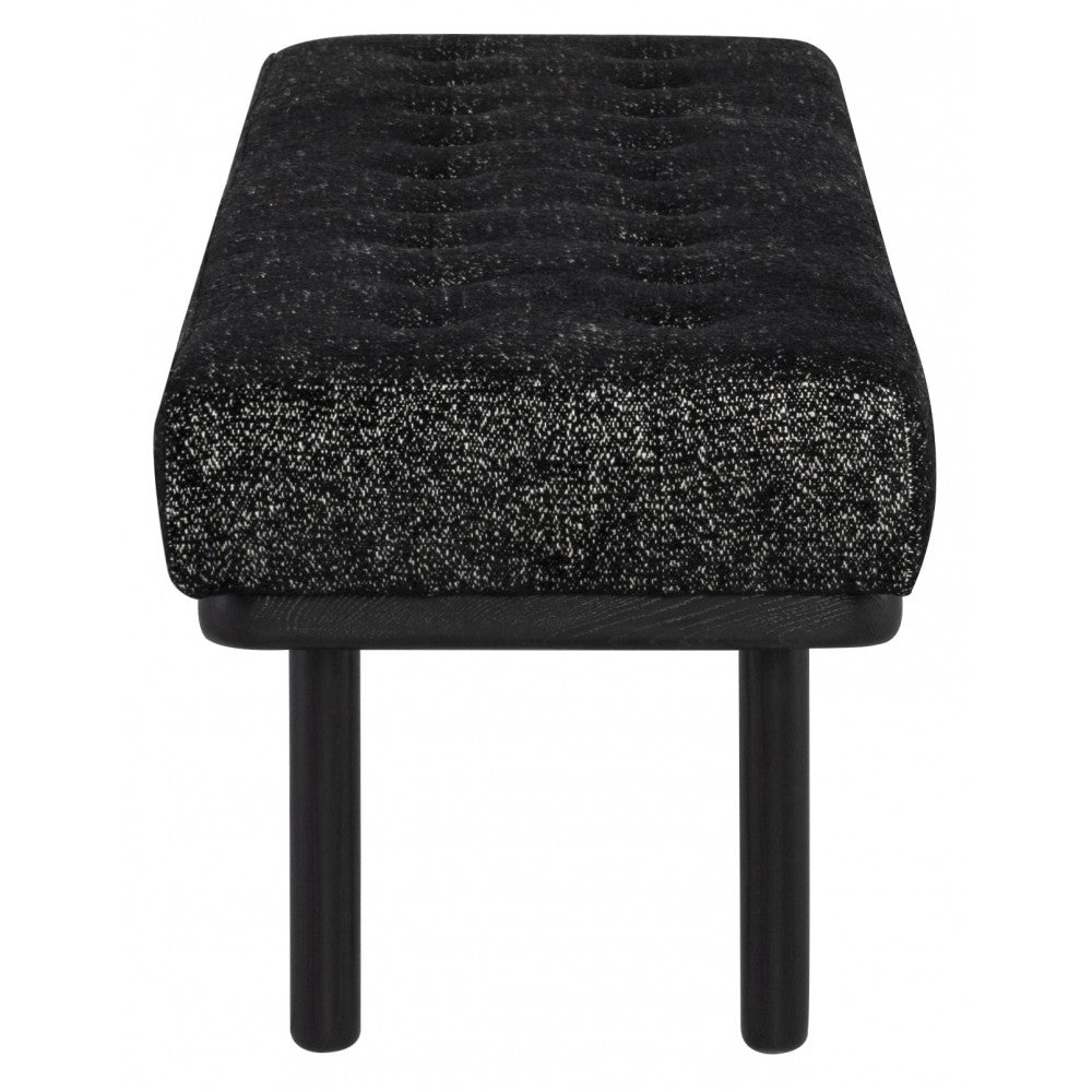 Arlo Salt & Pepper Fabric Occasional Bench