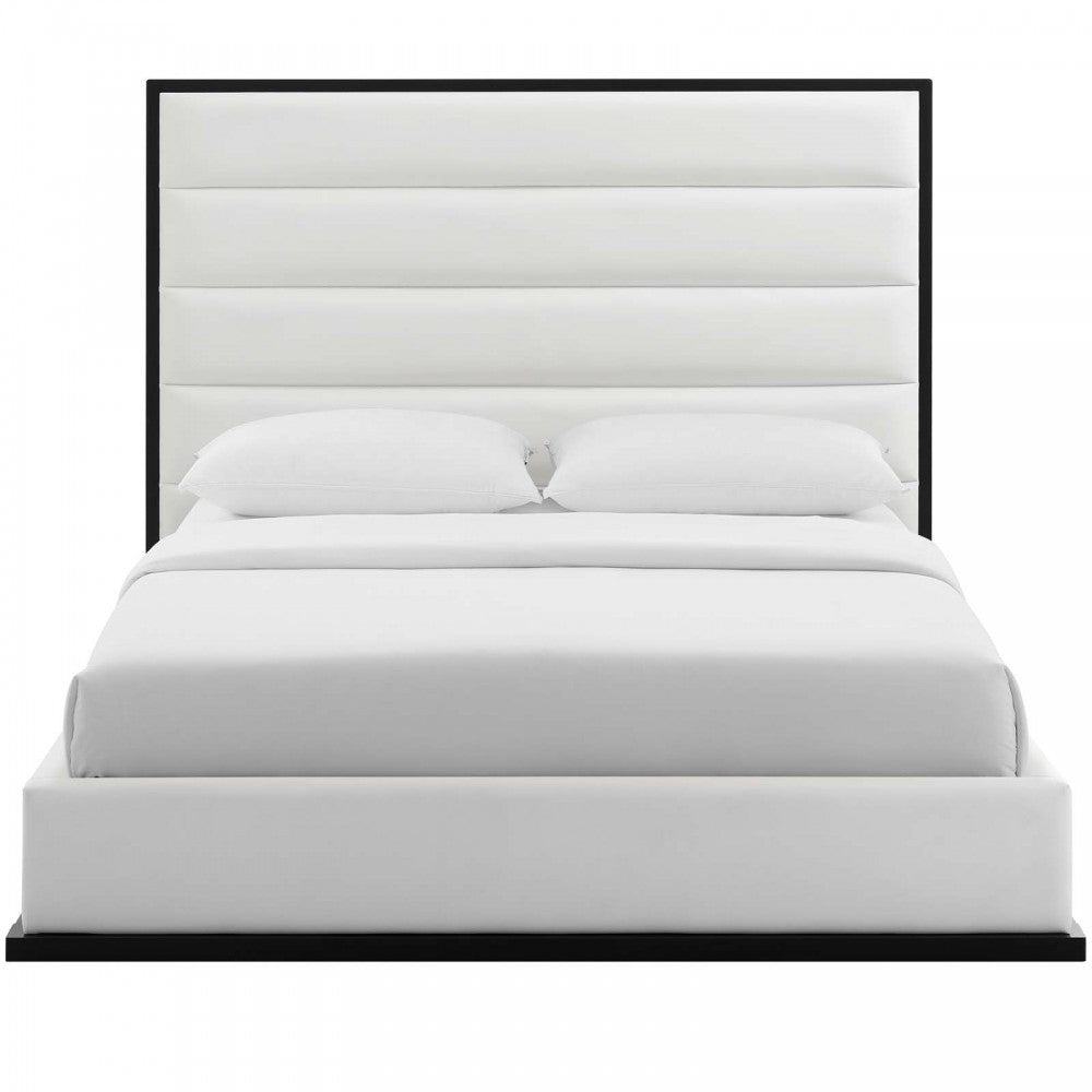 Ashland Queen Faux Leather Platform Bed
